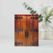 Tür Postkarte (Stehend Vorderseite)