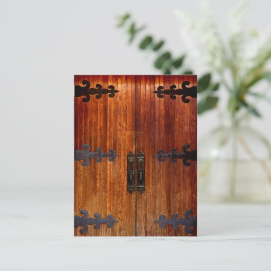 Tür Postkarte (Stehend Vorderseite)