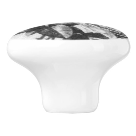 TÜR PULL KERAMIK STIL DESIGN KERAMIKKNAUF (Seitenansicht)