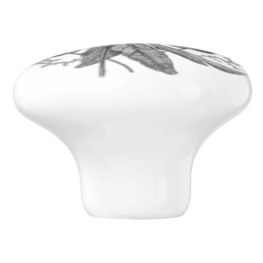 TÜR PULL KERAMIK STIL DESIGN KERAMIKKNAUF (Seitenansicht)