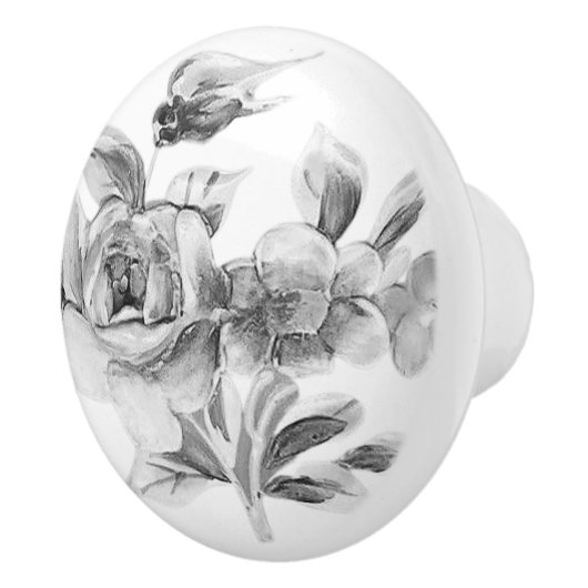 TÜR PULL KERAMIK STIL DESIGN KERAMIKKNAUF (Rechts)