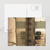 Tür und Balken Postkarte (Vorne/Hinten)