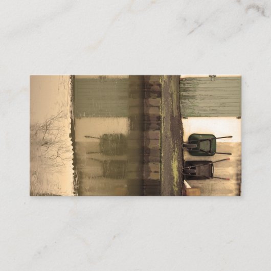 Tür und Balken Visitenkarte (Vorderseite)