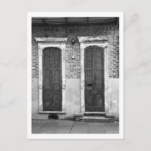 Tür und Fenster Postkarte (Vorderseite)