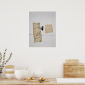 Tür Vogel Fenster Poster (Küche)