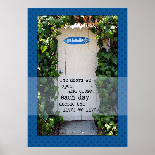 Tür Wir öffnen Tür Foto Poster (Vorne)