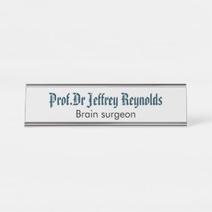 Tür-Zeichen-Namensschild Schreibtischnamensplakette