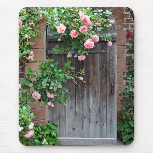 Tür zum geheimen Garten Mousepad (Vorne)