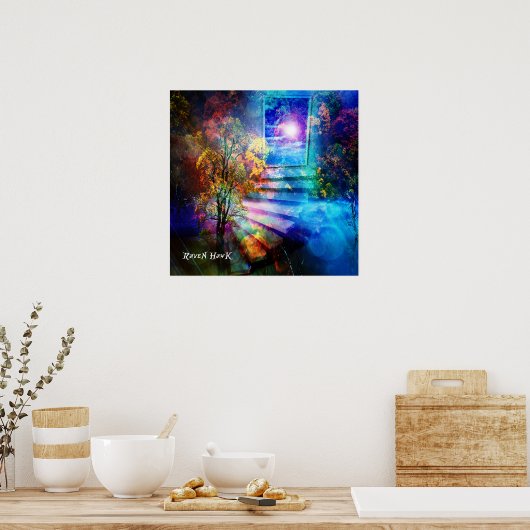 Tür zum Himmel Poster (Küche)