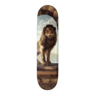 Tür zum Königreich des Löwes Skateboard