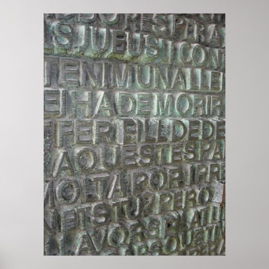 Tür zur Sagrada Familia, Barcelona Poster (Vorne)
