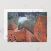 Turaida Castle by Gauja River, Sigulda, Lettland Postkarte (Vorne/Hinten)
