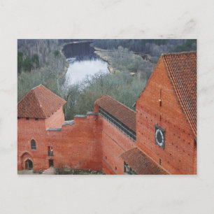 Turaida Castle by Gauja River, Sigulda, Lettland Postkarte