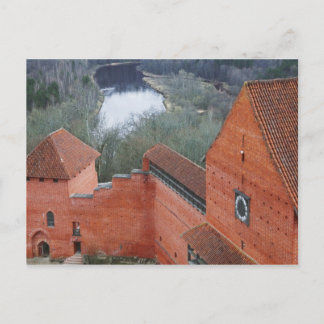 Turaida Castle by Gauja River, Sigulda, Lettland Postkarte