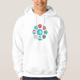 Turan Turkic States Kreis Design Hoodie