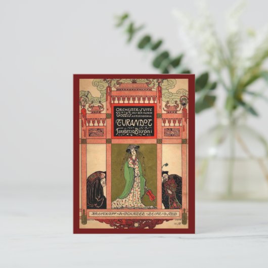 Turandot, eine Puccini-Oper Postkarte (Stehend Vorderseite)