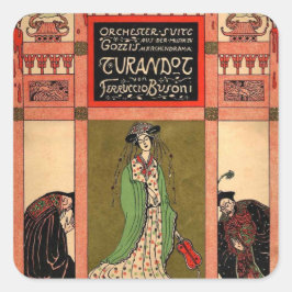 Turandot, eine Puccini-Oper Quadratischer Aufkleber