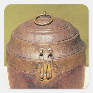 Turban-Box Quadratischer Aufkleber