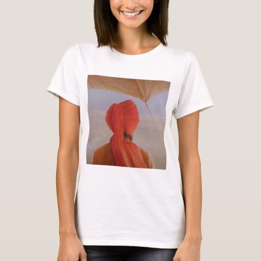 Turbaned backview mit dem Tenting T-Shirt (Vorderseite)