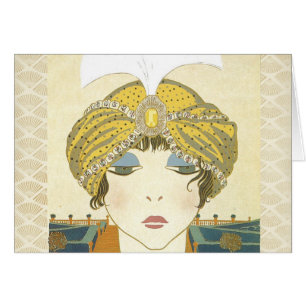Turbaned Poiret 1900s Mode-Illustration