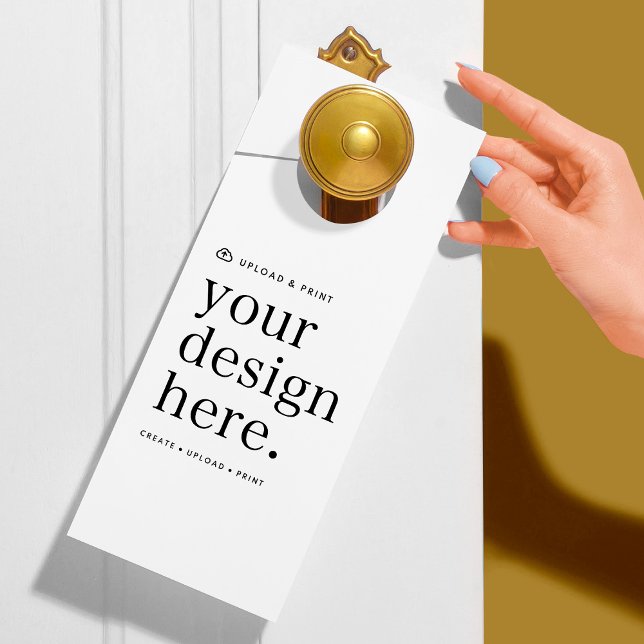 Türbeschädigung Ihres Design-Upload Türanhänger (Versatile door hanger sign for business, weddings, special occasion events & more!)