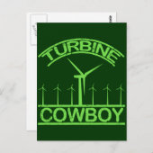 Turbine Cowboy Postkarte (Vorne/Hinten)