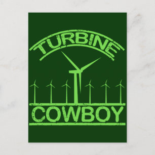 Turbine Cowboy Postkarte
