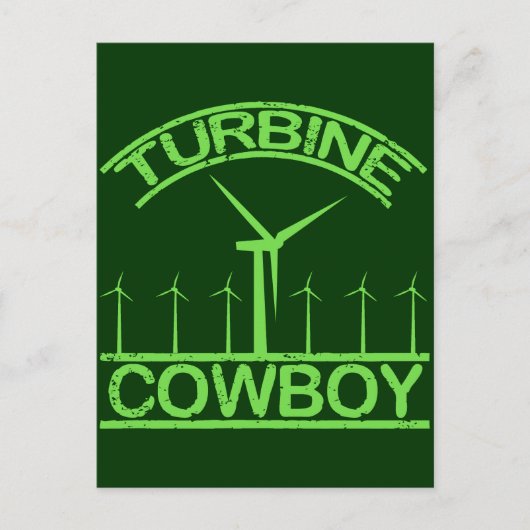 Turbine Cowboy Postkarte (Vorderseite)