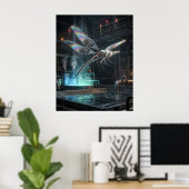 Turbinen Libelle Drift Poster (Heimbüro)