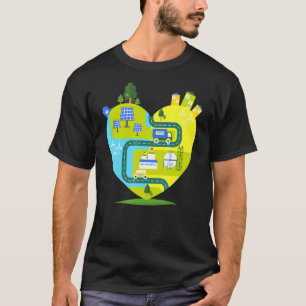 Turbinen Solar Green Nachhaltig Energy Ökologie T-Shirt