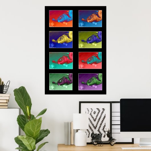 Turbinenfarbmontage Poster (Heimbüro)