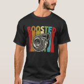 Turbo Car Boost Boost Boost Turbolader Auto X Retr T-Shirt (Vorderseite)