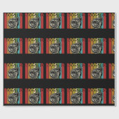 Turbo Car Boost Boosted Turbocharger Auto X Retro Geschenkpapier (Flach)