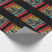 Turbo Car Boost Boosted Turbocharger Auto X Retro Geschenkpapier (Ecke)