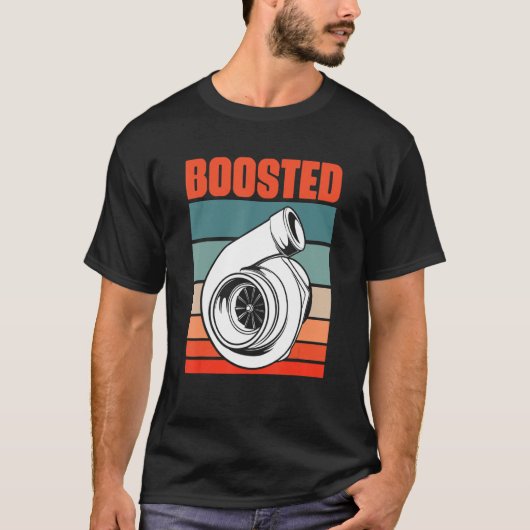 Turbo Car Boosted Car Lover Car Racing T-Shirt (Vorderseite)