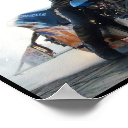 Turbo-Motorrad-Drag-Rennen Poster NHDRO 2011 (Ecke)