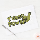 Turbo-Power Rechteckiger Aufkleber (Umschlag)
