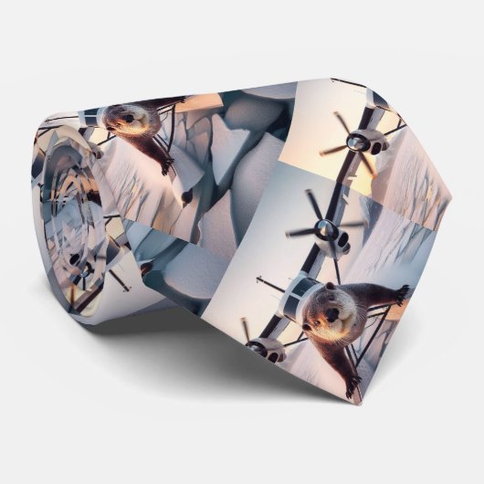 Turbo Prop Twin Motor Float Flugzeug Bush Kanada Krawatte (Gerollt)