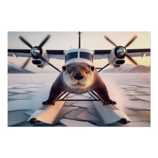 Turbo Prop Twin Motor Float Flugzeug Bush Kanada Poster (Vorderseite)
