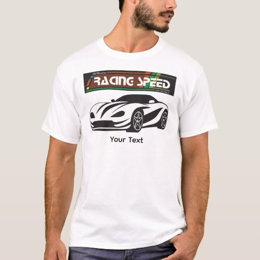 Turbo Racing Speed Car – Performance Auto Art T-Shirt (Vorderseite)
