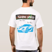 Turbo Racing Speed Car – Performance Auto Art T-Shirt (Rückseite)