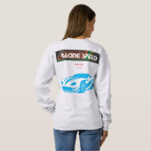 Turbo-Rennsport-Geschwindigkeitsauto – Performance Sweatshirt (Schwarz voll)