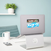 Turbo-Rennsportwagen – Performance Auto Art Aufkleber (Laptop auf Schreibtisch)