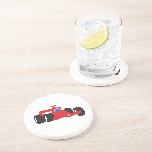 Turbo-Rennwagen Getränkeuntersetzer (Seite)