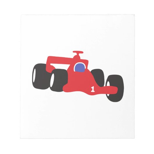 Turbo-Rennwagen Notizblock (Vorderseite)