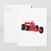 Turbo-Rennwagen Postkarte (Vorne/Hinten)