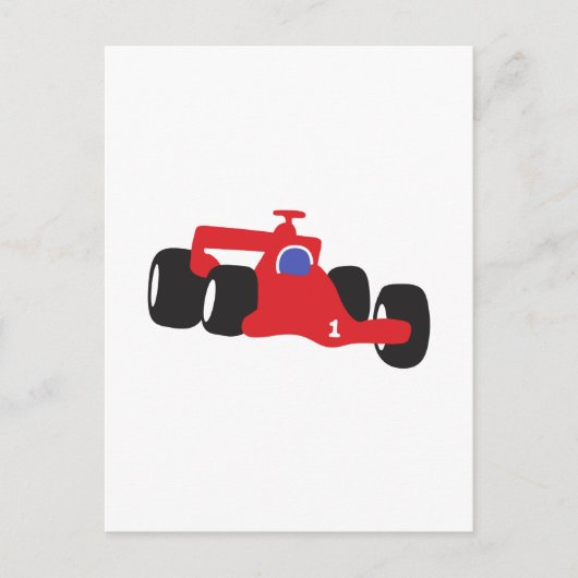 Turbo-Rennwagen Postkarte (Vorderseite)
