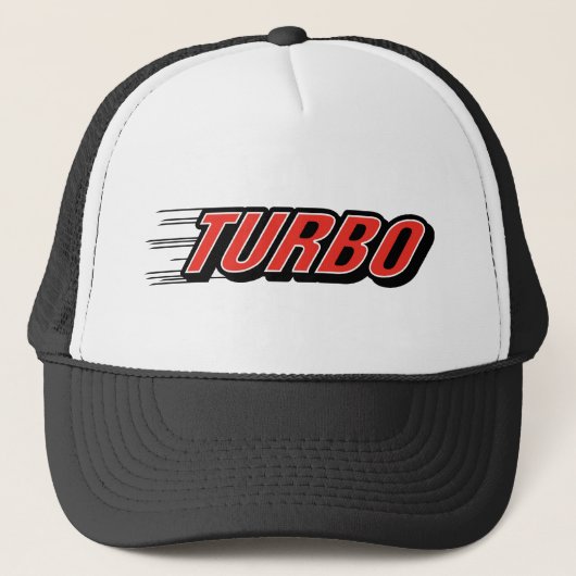 Turbo ~ Rennwagen Truckerkappe (Vorderseite)