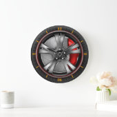 Turbo Spin - Racing Wheel Wall Art Große Wanduhr (Zuhause)
