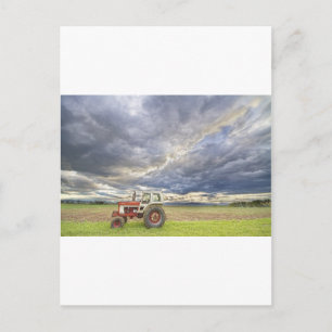 Turbo Tractor Country Abend Skies Postkarte
